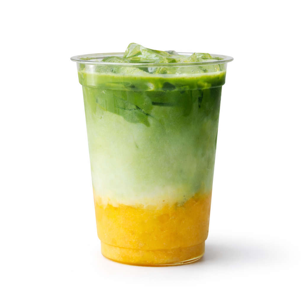 Iced Mango Matcha Latte