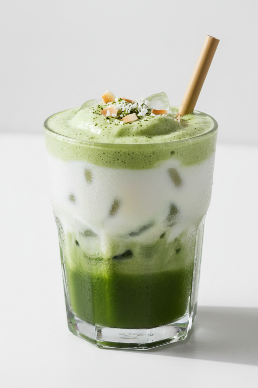 Iced Matcha Coconut Drink (Creamy & Refreshing)